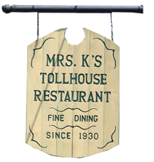 Tollhouse Sign