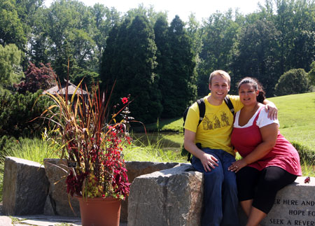 Russell and Kristina at Brookside Gardens