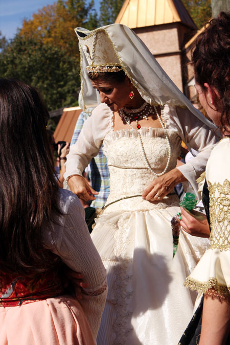 Rennaissance Queen at the Maryland Renaissance Festival